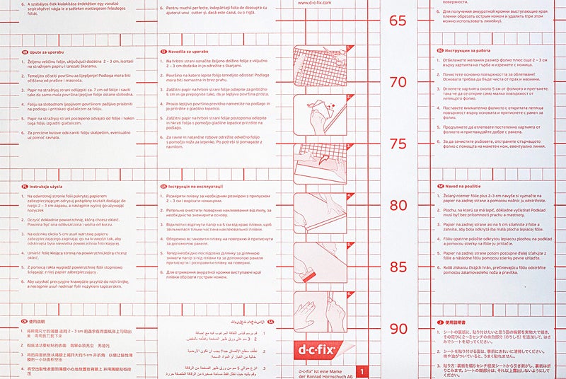 d-c-fix 346-0168-2PKA Decorative Self-Adhesive Film, Butcher Block, 17" x 78" Roll, 2-Pack with Applicator - Image 4